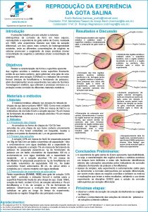 Experimento da gota salina