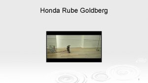 Honda rube goldberg