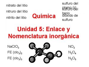 Sulfuro de plomo fórmula