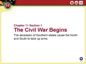 The civil war begins chapter 11 section 1
