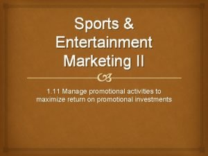 Advertising management and sales promotion