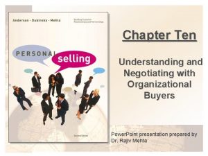 Types of organizational buyers