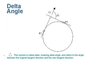 Delta Angle n This symbol is called delta