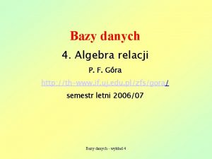 Krotka bazy danych