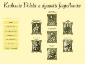 KAZIMIERZ JAGIELLOCZYK MENU Wstp WADYSAW III WARNECZYK JAN