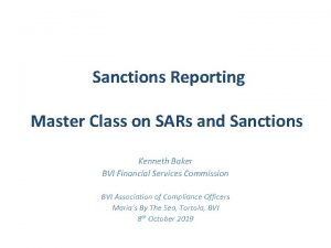 Sanctions training slides Sanctions training slides