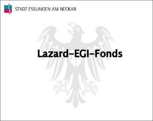 LazardEGIFonds 25 DJ Euro Stoxx 50 75 Citigroup