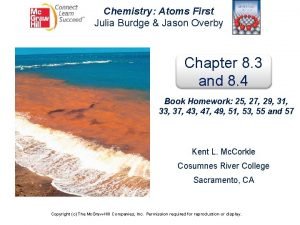 Chemistry Atoms First Julia Burdge Jason Overby Chapter