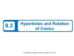 Rotated hyperbola