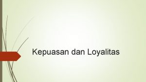 Pengertian kepuasan pelanggan