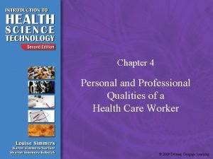 Chapter 4 personal and professional qualities