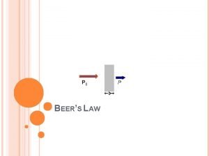 P 0 BEERS LAW USES OF BEERS LAW