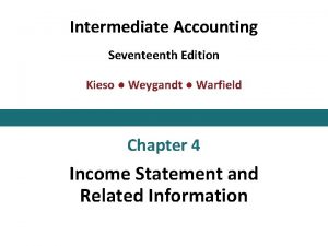 Income statement discontinued operations