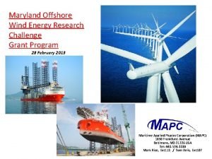 Maryland Offshore Wind Energy Research Challenge Grant Program