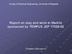 Electrotechnical faculty belgrade
