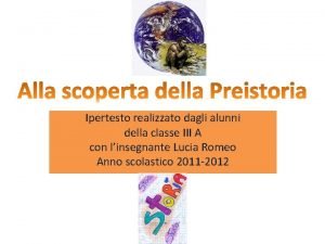 Ipertesto realizzato dagli alunni della classe III A