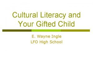 Cultural literacy quiz