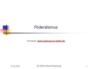 Fderalismus Download www planungtuberlin de 31 10 2020