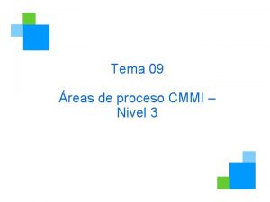 Cmmi nivel 3 areas de proceso