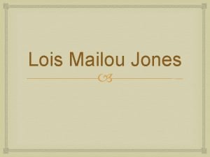 Lois mailou jones facts