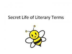Secret Life of Literary Terms Juxtaposition The act