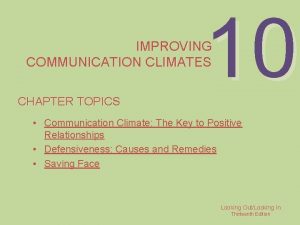 Types of communication climate
