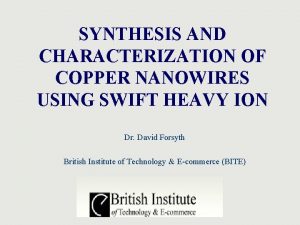 Copper nanowire synthesis