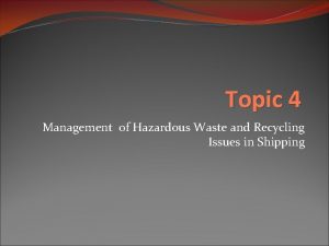 Marpol color code for garbage Marpol color code for garbage