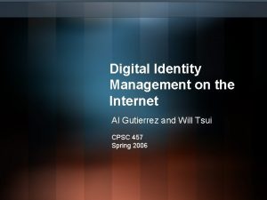 Digital identity services