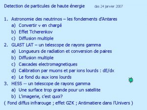 Detection de particules de haute nergie das 24