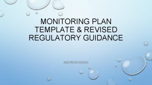 Tceq monitoring plan