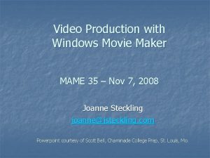 Windows movie maker