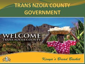 Map of trans nzoia county