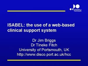 Isabel clinical decision support