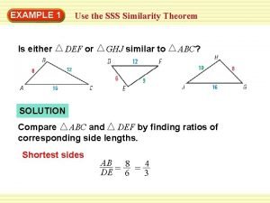 Sss similarity definition