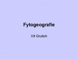 Fytogeografie Vt Grulich Paleotropis Paleotropis Afrika krom nejsevernj