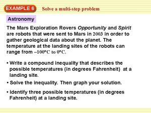 EXAMPLE 6 Solve a multistep problem Astronomy The