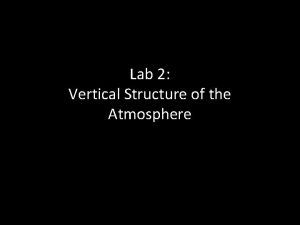 Atmosphere vertical structure