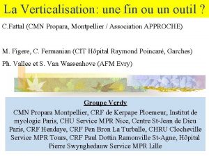 Protocole utilisation verticalisateur