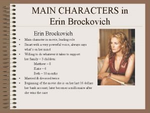 Erin brockovich movie characters Erin brockovich movie characters