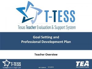 Teacher professional development plan template texas