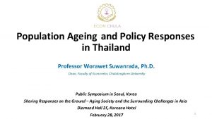 Aging in thailand