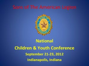 Sons of The American Legion National Children Youth