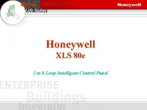 Xls80e honeywell