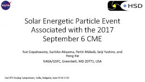 Solar Energetic Particle Event Associated with the 2017