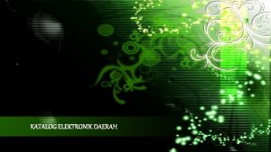 Susunan katalog elektronik Susunan katalog elektronik