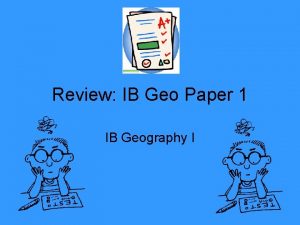 Ib geography paper 1