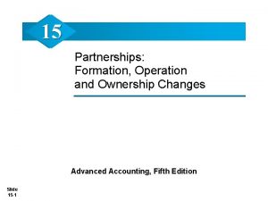 Characteristics of limited partnership