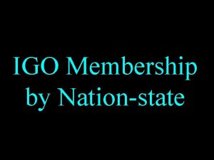 IGO Membership by Nationstate Matrix 1 IGOtonationstate network