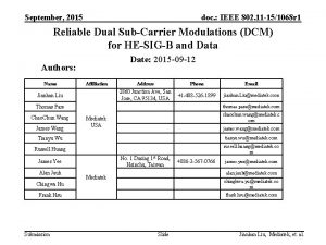 September 2015 doc IEEE 802 11 151068 r